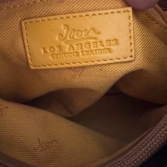 Icon Los Angeles Vintage Leather Geisha Painted Shoulder Bag Purse - Picture 4 of 11